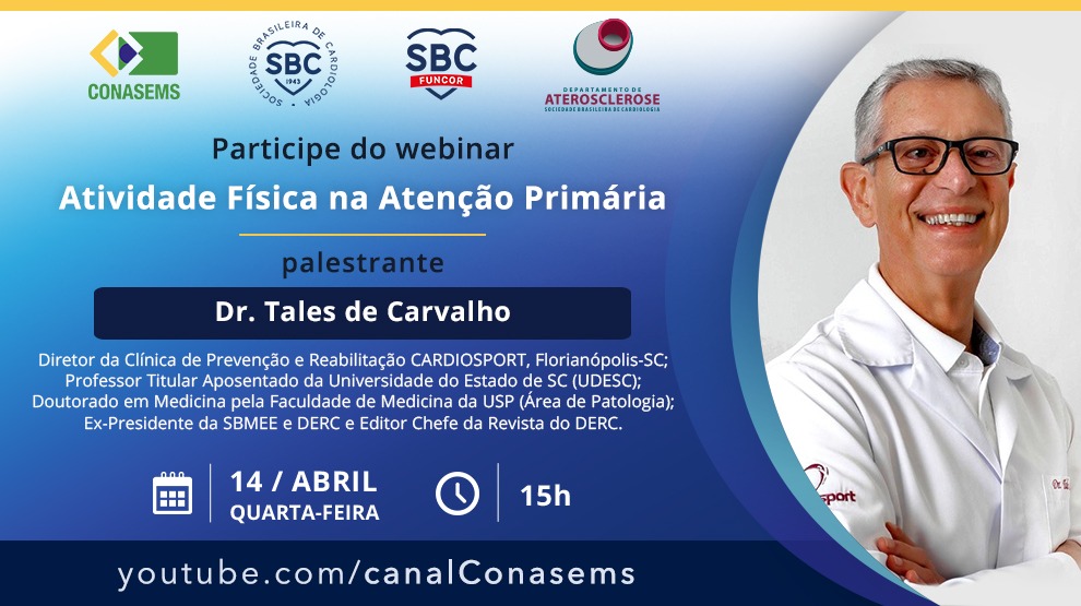 Parceria entre SBC e Conasems promove lives sobre prevenção de doenças cardiovasculares