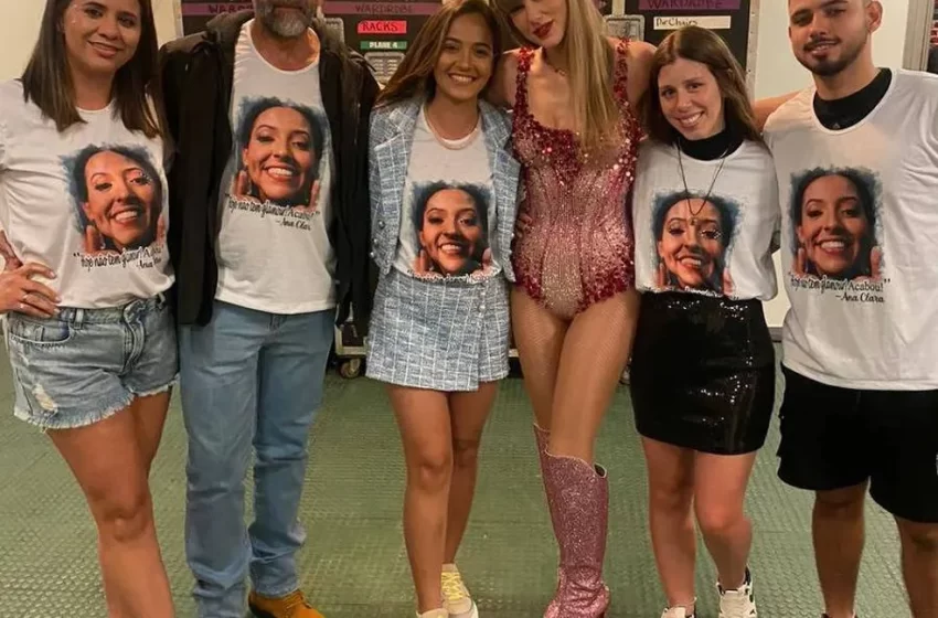  Taylor Swift se encontra com família de Ana Benevides antes de último show no Brasil