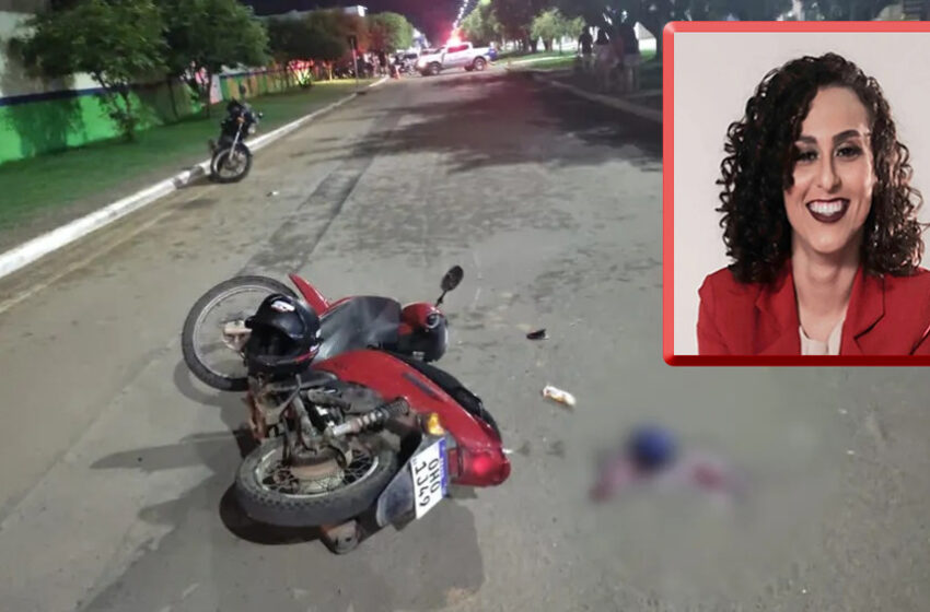 Advogada faleceu após se envolver em acidente; Tudo indica que a moto pode ter sido atingida por trás por um veiculo – Vídeo