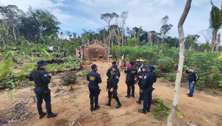  Theobroma: Invasores de área obedecem decisão judicial e desocupam fazenda antes da chegada da Polícia