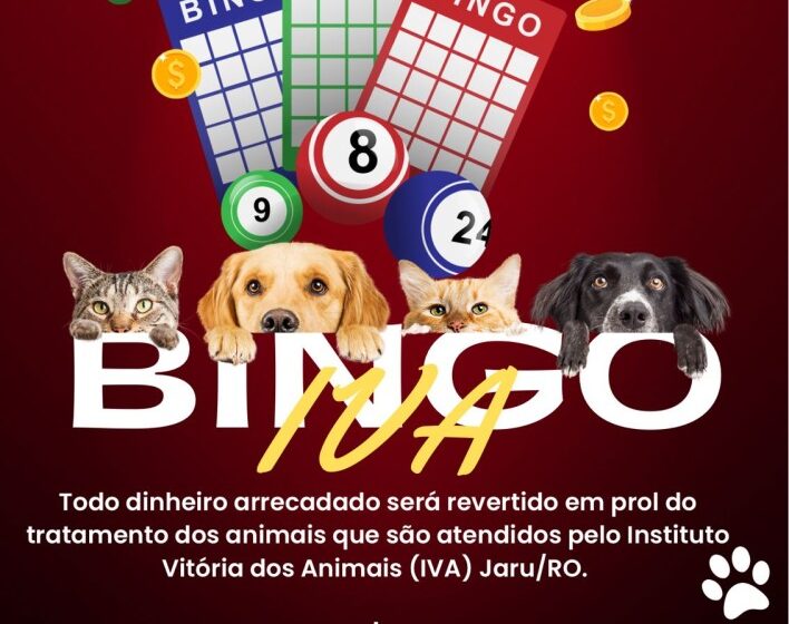  Jaru: Bingo Beneficente do IVA e hoje, participe e ajude a Causa Animal!