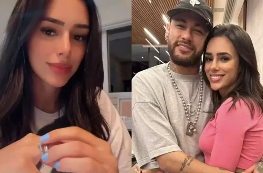  Após ser flagrada com aliança de noivado, Bruna Biancardi revela se reatou relação com Neymar