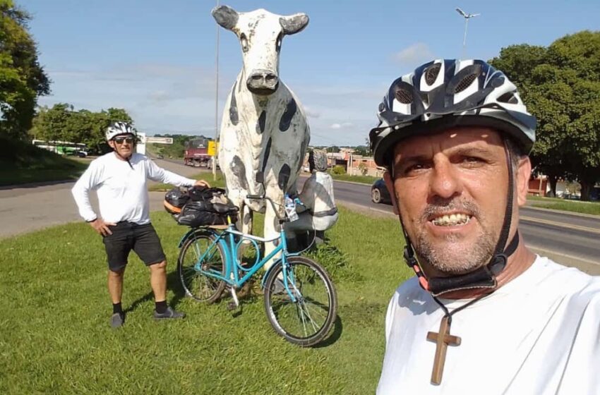  Jaru: Cirilo e Rissato partem em aventura de bicicleta pedalando por mais de 2.500 km até o Paraná