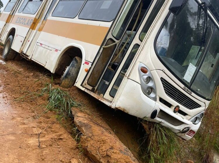  Acidente com ônibus escolar deixa duas crianças feridas em Vale do Anari