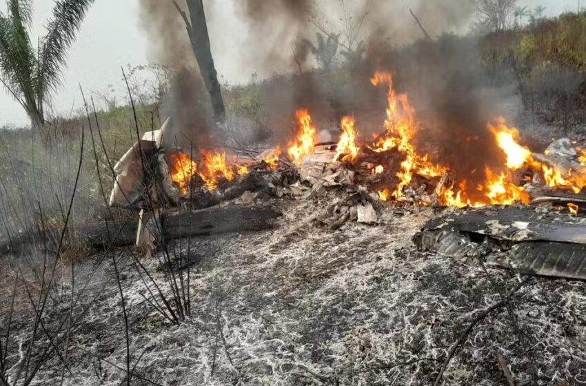  Avião cai e deixa 5 mortos na zona rural de Mato Grosso