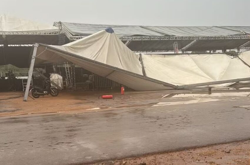  Expovel 2024: ‘Baile da Rainha’ é adiado após chuva destruir estrutura