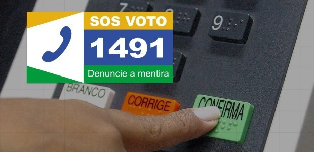  SOS Voto: cidadão pode denunciar mentiras sobre o processo eleitoral pelo 1491