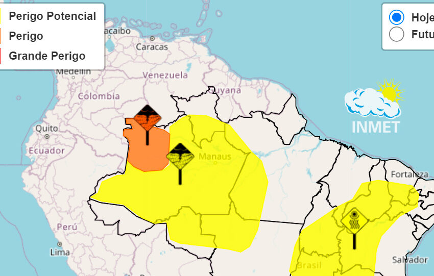  Inmet Prevê Temporais em Todas as Regiões de Rondônia nesta Segunda-Feira