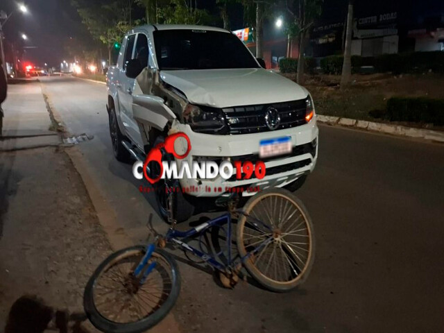  Ciclista morre atropelado por caminhonete em Ji-Paraná