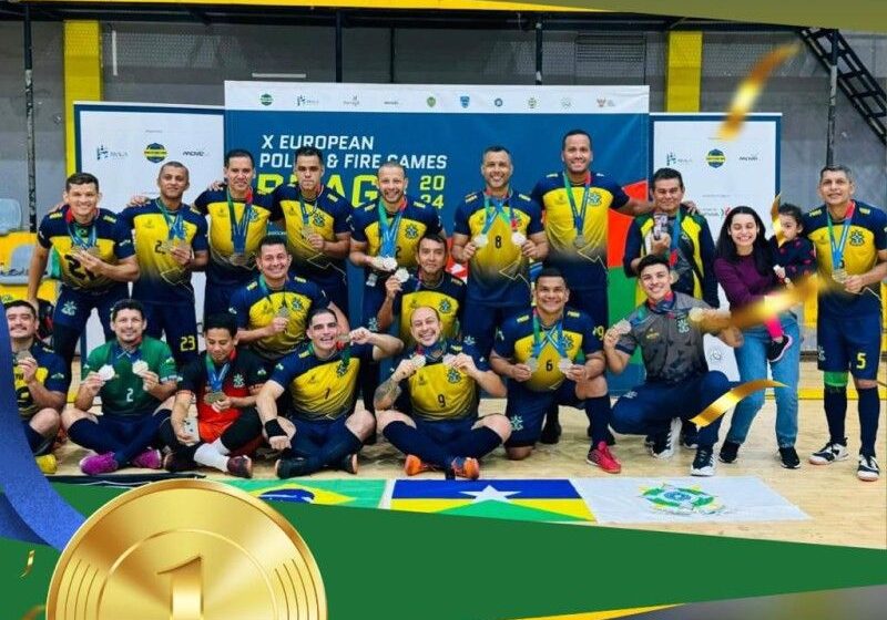  Delegação da Polícia Militar de Rondônia conquista medalha de ouro no futsal na Europa