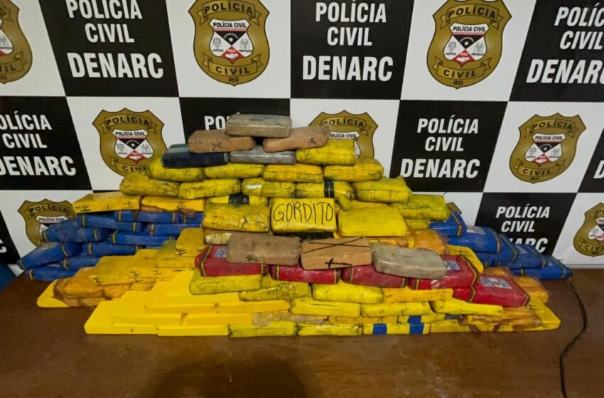  Porto Velho: Denarc prende quadrilha transportando quase 150 kg de cocaína em pneus de caminhão