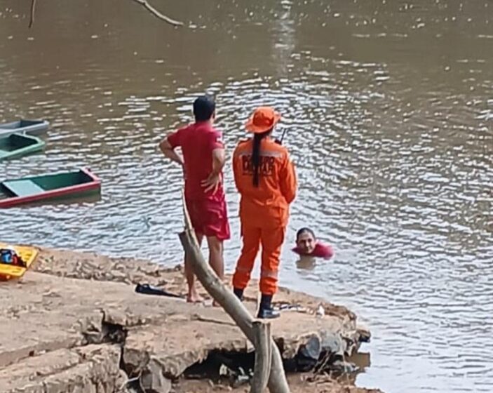  Jaru: Homem se afoga no Rio Jaru e Bombeiros fazem buscas