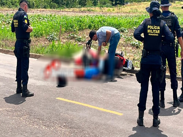  Motociclista é assassinado a tiros no meio da rua em Ji-Paraná