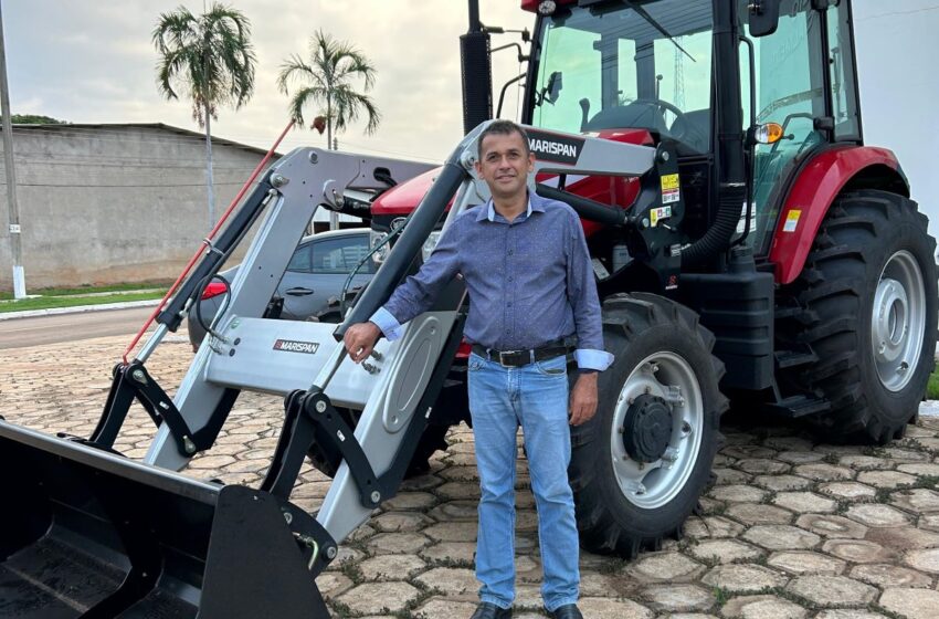  Investimento de Ezequiel Neiva assegura aquisição de trator para agricultura familiar em Cabixi