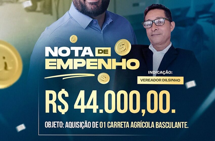  Deputado Laerte Gomes Destina recurso no valor de R$ 44 mil para atender a Associação dos Produtores Rurais da Linha C-25 – ASPRUL.