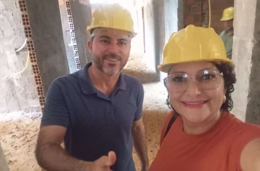  Vereador Ângela Posser e Senador Marcos Rogerio Visita Obra do Novo Hospital de Machadinho D’ Oeste