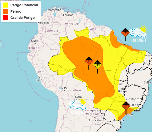 Porto Velho TEM Alerta para Fortes Chuvas ATÉ NESTE SÁBADO