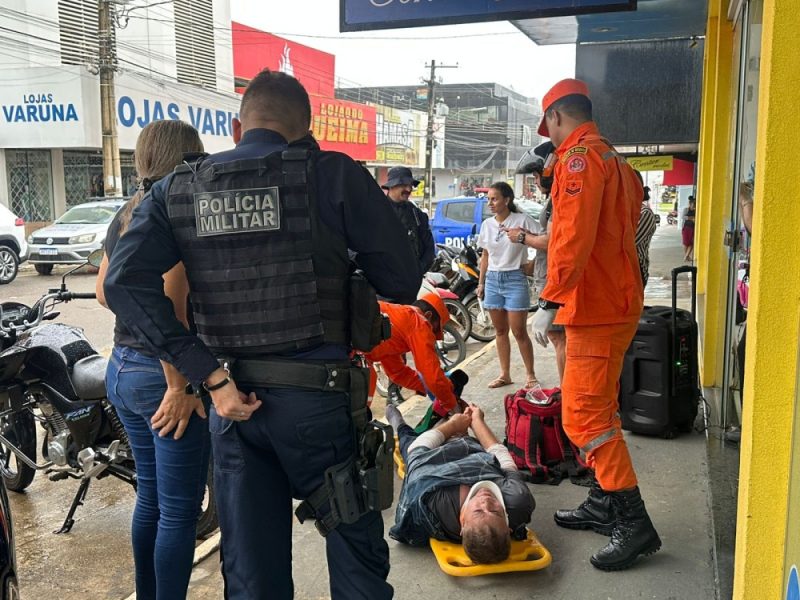 Jaru: Motorista dá ré, atinge motociclista e foge sem prestar socorro