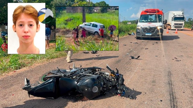 Tragédia na BR-364: jovem de 20 anos morre após colisão frontal entre moto e carro em Porto Velho
