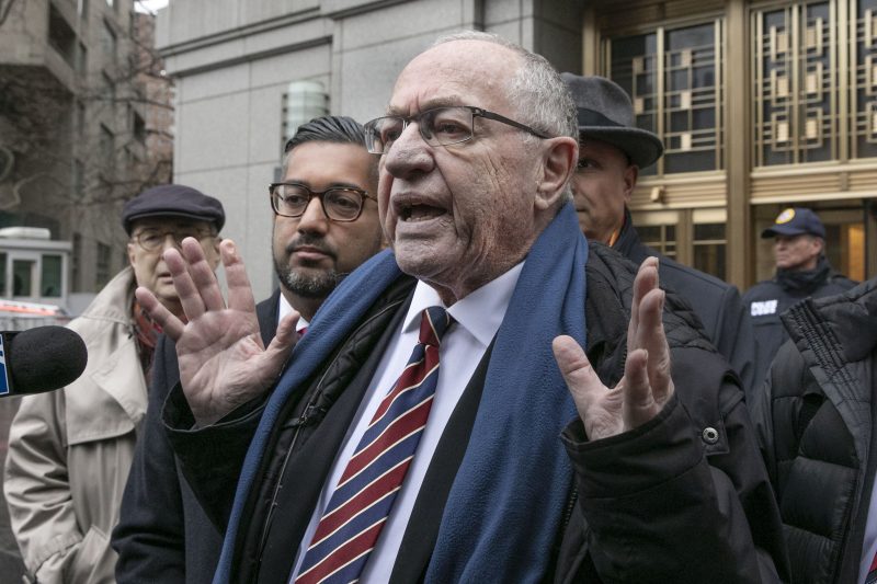Alan Dershowitz cancela a supervisão da Câmara antes da entrevista planejada com Epstein