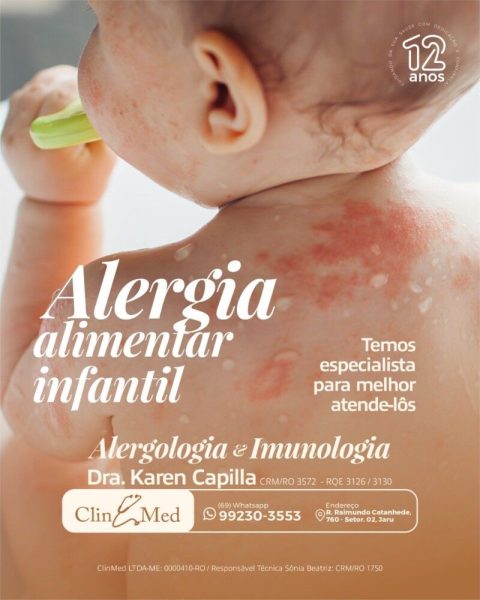 Alergia alimentar infantil: Clin Med conta com especialista para cuidar da saúde das crianças