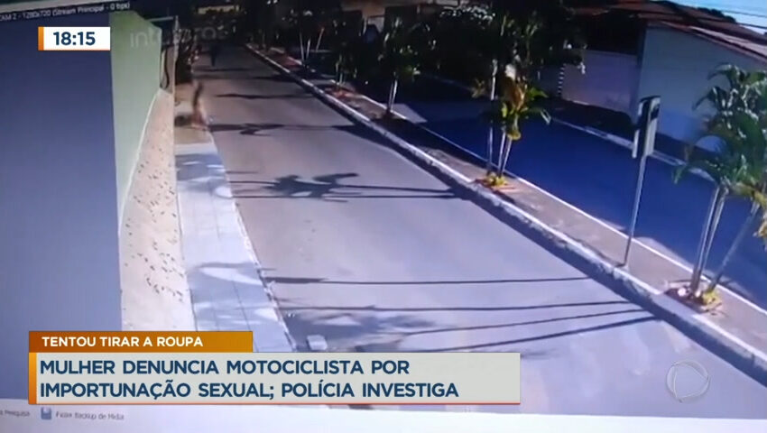  Motoqueiro persegue e tenta tirar roupa de jovem em rua no DF