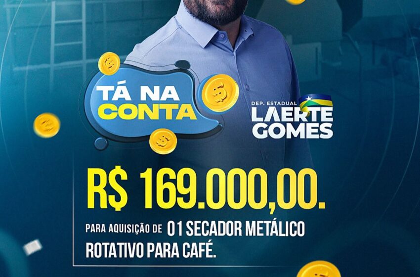  Associação Indígena (Coocasin), de Ji-Paraná, o recurso destinado através de emenda parlamentar do Deputado Laerte Gomes no valor de R$ 169 mil.