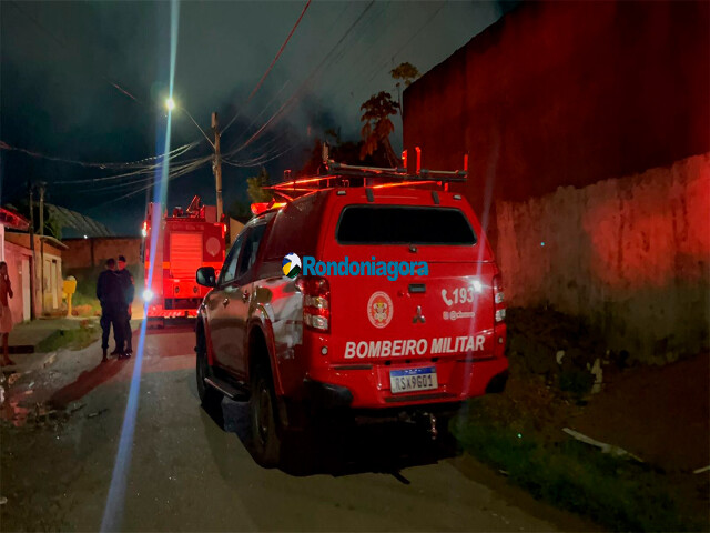  Morador Fica Gravemente Ferido em Incêndio em Residênia Na Zona Leste