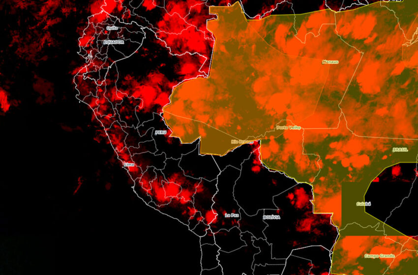  Rondônia e outros quatro estados da Região Norte vão receber as maiores precipitações da semana