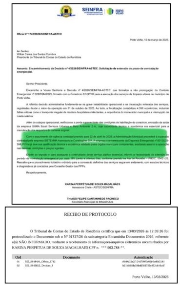Prefeitura informa ao Tribunal de Contas que o Sistemma assumirá coleta de lixo em Porto Velho sem alteração de preço por até 12 meses
