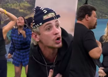 Sincerão do BBB 26 tem barraco, lavação de roupa suja, troca de ofensas e alerta de Tadeu Schmidt