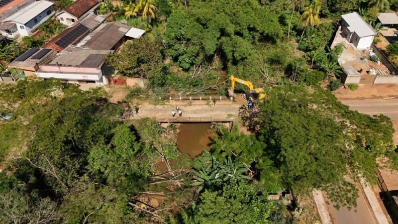 Prefeitura de Jaru dá início às obras de galeria de concreto que substituirão ponte de pista única na rua Rio Grande do Norte