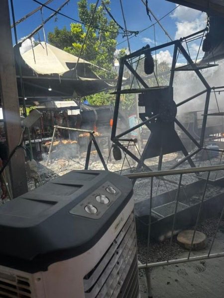 Princípio de incêndio incidente em estande de churrasco no Rondônia Rural Show