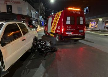 Jaru: motociclista fica ferido após críticas nas avenidas Adolpho Rohl e Marechal Rondon