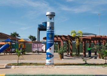 Segurança pública: Totem de monitoramento com contato direto com a polícia já está em funcionamento em Jaru