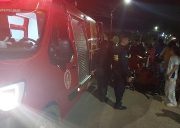 Jaru: Colisão entre carro e motocicleta deixa mulher e criança feridas em cruzamentos