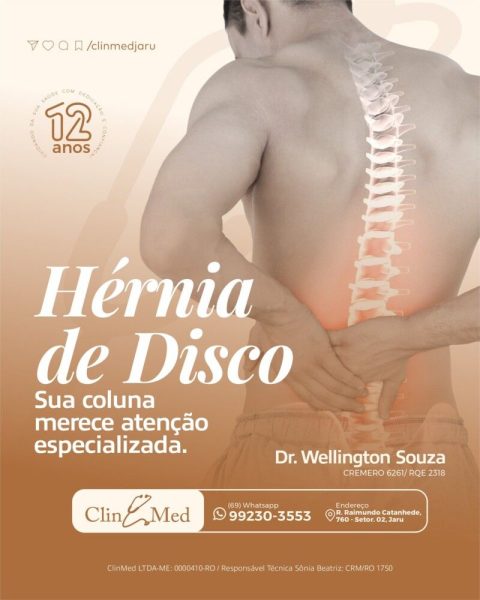 Jaru: Hérnia de disco; quando a dor nas costas exige atenção especializada