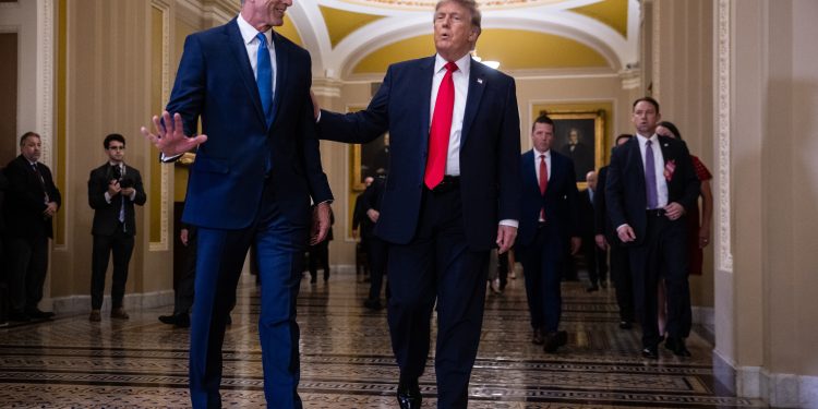‘Um pelotão de fuzilamento circular’: o Partido Republicano do Senado rechaça a briga de Trump com Thune