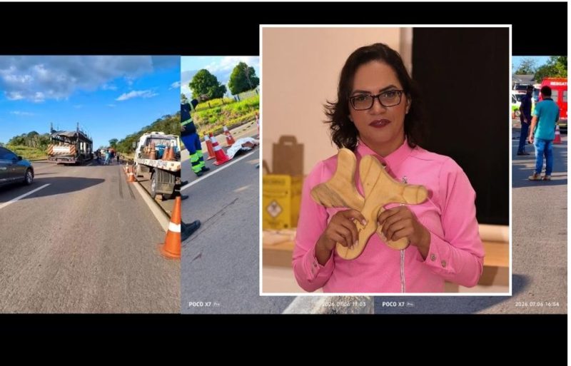 VÍDEO: Trágico acidente na BR-364 entre Ji-Paraná e Ouro Preto do Oeste deixa uma vitima fatal e outra gravemente ferida