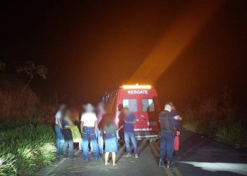 Motociclista fica ferido após acidente durante madrugada na zona rural de Jaru