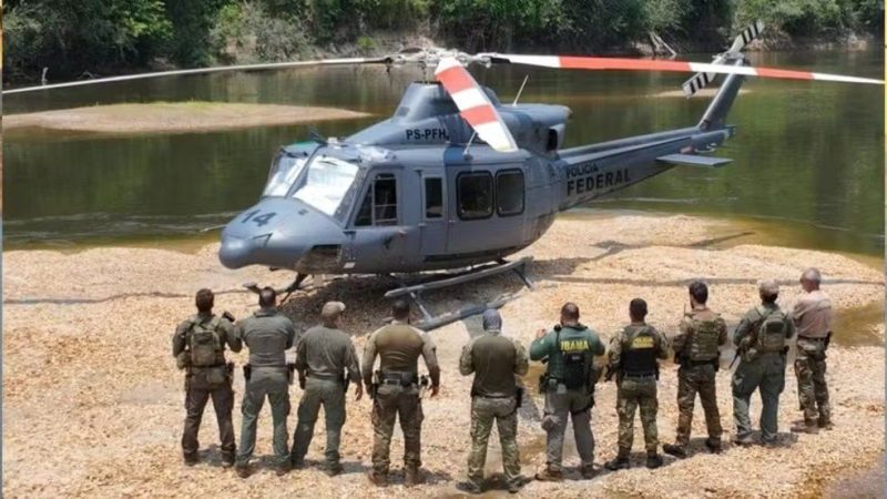 PF realiza operação contra garimpo ilegal e destruição em terras indígenas na divisão de RO e MT
