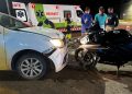 Jaru: motocicleta e Toyota Etios colidem frontalmente na entrada da Linha 605, na BR-364