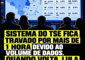 Sistema do TSE fica Travado por mais de uma Hora Devido Ao Volume de Dados.