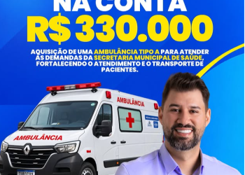 Nim Barroso destina R$ 330 mil destinados à aquisição de uma ambulância Tipo A Para Rolim de Moura!