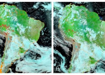 Fumaça das queimadas que encobre Manaus chega a Porto Velho e mancha o céu da capital rondoniense